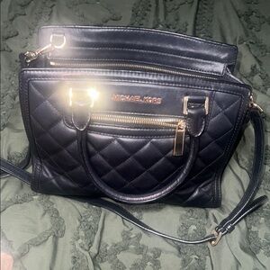 Michael Kors Black Quilted Handbag